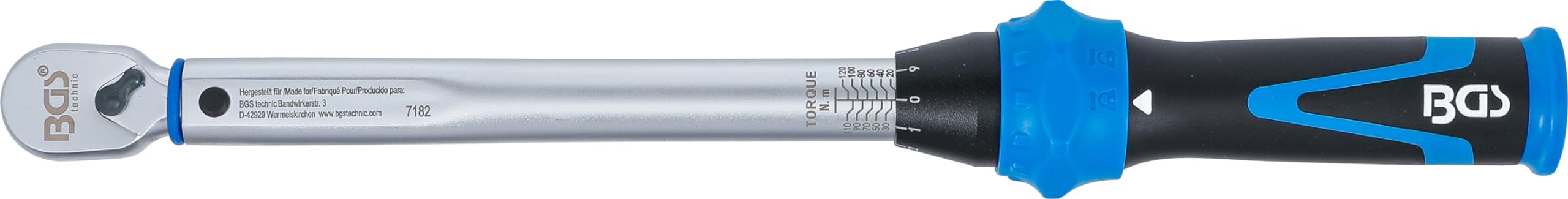 BGS 7182 | Chiave dinamometrica | 10 mm (3/8") | 20-120 Nm