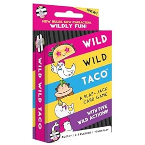 Wild, Wild Taco – by Taco Cat Goat Cheese Pizza – Hilarious, Fast-Paced Slap-Jack Card Game for Kids, Teens, and Adults. Family Friendly Party Game. Great Gift for Kids Ages 7+, 2-8 Players, 10 min