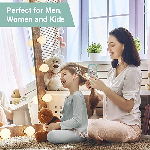 Janeke Superbrush Detangler Brush Anti-Static Hairbrush Easy For Wet Or Dry Use Flexible With Nylon Bristle Great For All Hair Types - Long Thick Curly -The Original Italian Patent (Tiffany) #TOP5