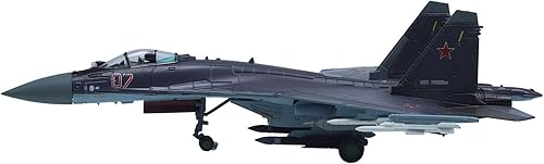 Miniatura 10 de Modelo de avión de combate SU-57 modelo 1100 Falcon Avión Militar Modelos Fundidos a troquel Camo