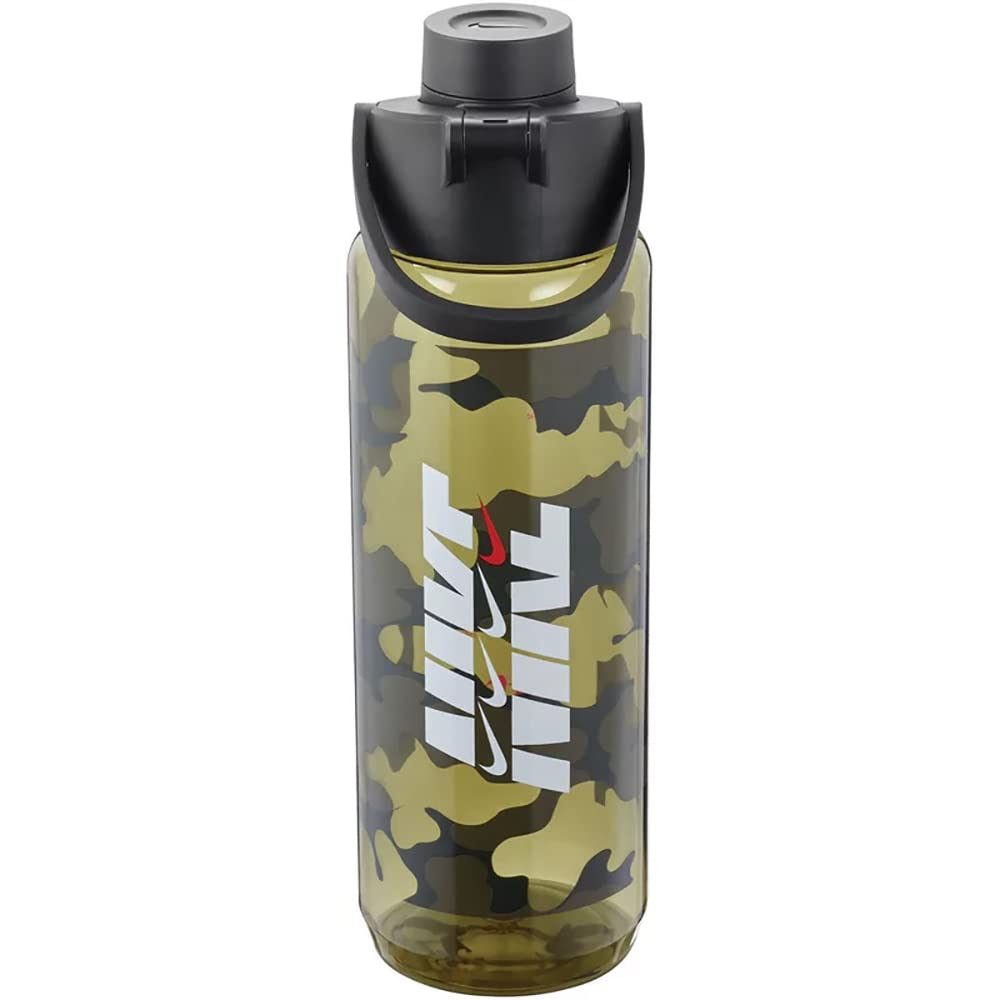 Nike Gourde légère TR Renew Recharge en plastique durable 709 ml olive et noir