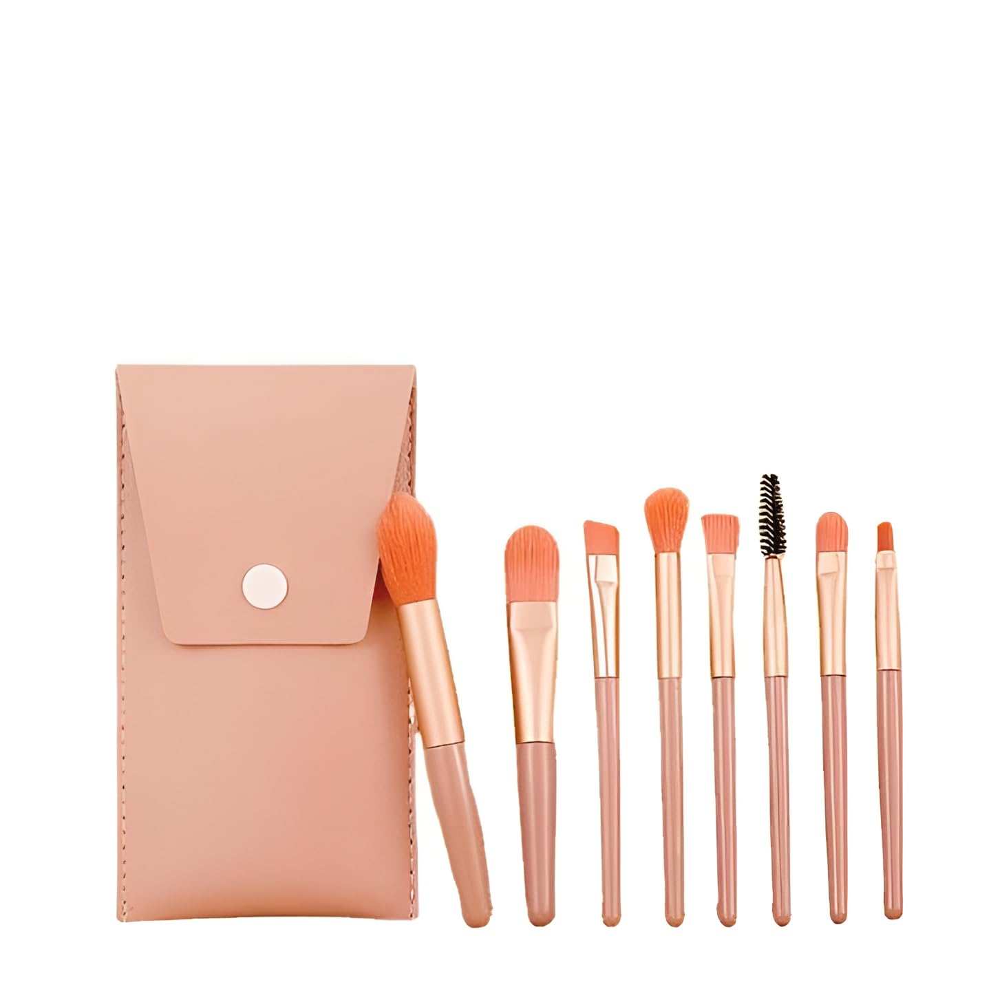 SHOPPOFOBIX Makeup Brushes 8 Piece Set pink Colour, Travel Makeup Brushes with Cloth Bag for Makeup Artists, Foundation, Concealers, Eye Shadows Professional Blush, Face Powder, Highlighter, Contour, Blending Eyeliner (pink)-image-30