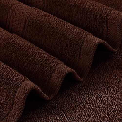 Utopia Towels 4 Pack Premium Bath Towels Set, 27 by 54 Inches, 100% Ring Spun Cotton 600GSM, Lightweight and Highly Absorbent Quick Drying Towels, Perfect for Daily Use, Dark Brown - Image 4