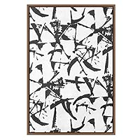 SIGNWIN Framed Canvas Wall Art Black and White Style Canvas Prints Home Artwork Decoration for Living Room,Bedroom - 16