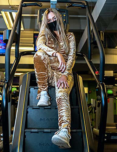 Velour Long Sleeve Sweatsuits Set And 2 Piece Shorts Outfits, Medium #TOP3