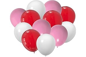 JODIDI Pink and Red Latex Balloons: Vibrant Celebrations for Love and Joy