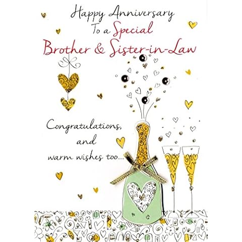 Brother & Sister-In-Law Anniversary Card by Just to Say Cover
