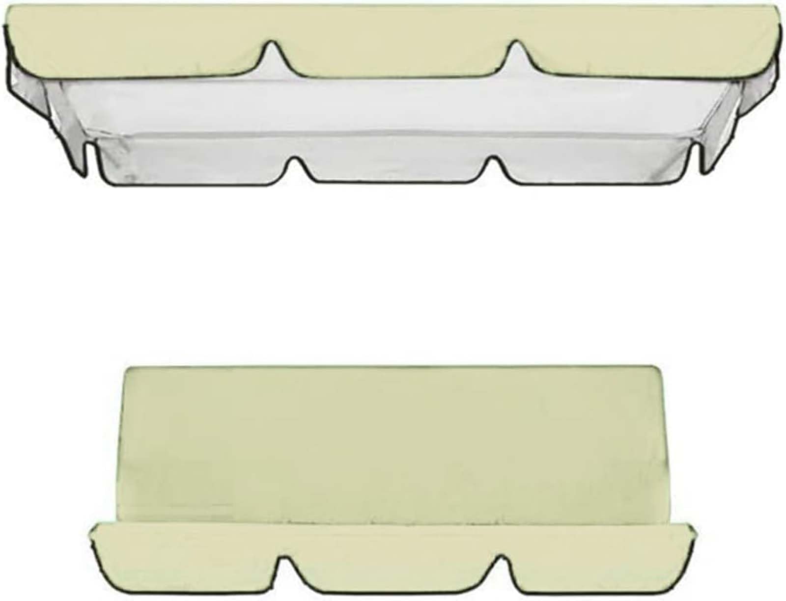 Set di ricambio per dondolo da giardino, tessuto Oxford 210D, 3 posti, impermeabili, resistenti al sole, per protezione dei mobili da esterno