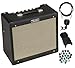Fender Blues Junior IV Guitar Amplifier, Black Bundle with Instrument Cable, Amperstand Guitar Cradle, Tuner, and 24-Pack Picks
