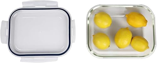 Miniatura 2 de Michael Graves Design MG51734 Contenedor de almacenamiento de alimentos, rectangular, 76 oz, índigotransparente