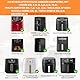 11-Teiliges Mit COSORI Turboblaze Zubehör 6L Airfryer XXL 5,5L 6,4L,BPA-frei COSORI Turbo Tower Pro Smart 10,8L Double Stack Heißluftfritteuse Zubehör für Philips Airfryer XXL,Ninja MAX PRO AF180EU
