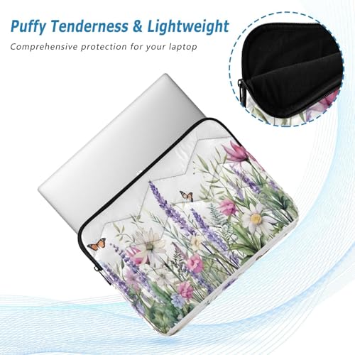 Funda para laptop de 13-14 pulgadas con diseño floral miniatura 5