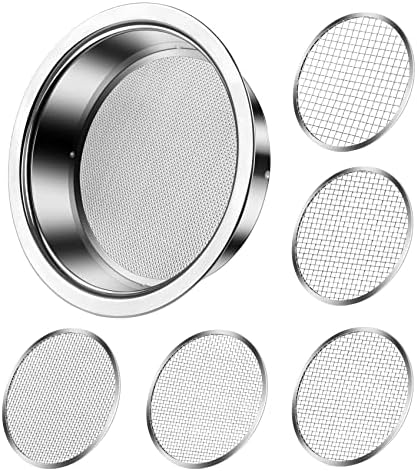 Bonsai Soil Sifter Set for Gardening - Soil Sieve with 5 Interchangeable Mesh ( 1mm, 3mm, 5mm, 7mm, 9mm), Garden Sifting Screen for Dirt, Sand, Rock, Filtration, Compost and Bonsai