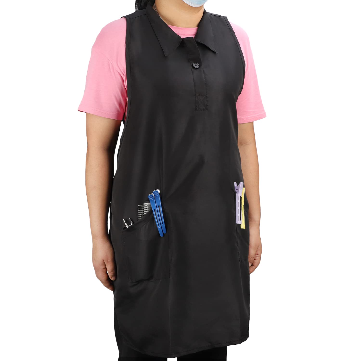 Segbeauty Hairdresser Apron, Professional Salon SPA Hair Stylist Vest Cosmetology Apron Pet Groomer Work Clothes