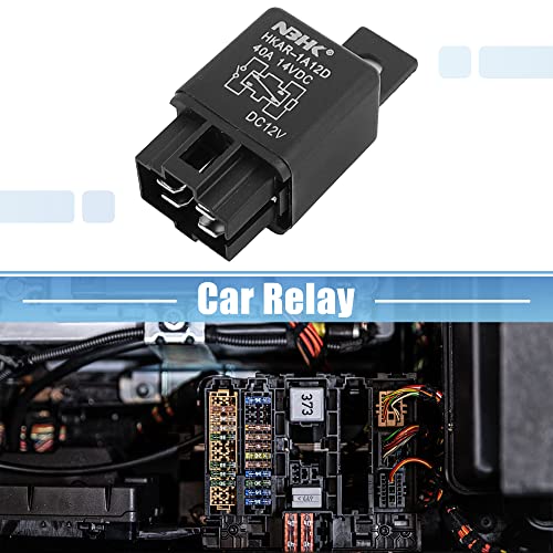 uxcell 4 Pin BL1308048 DC 12V 40A Universal Car Vehicle Motor Fuse Relay Switch Power