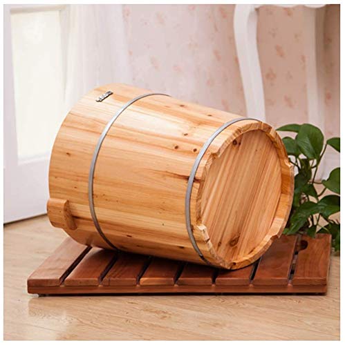 Spa de pies de madera barril baño 40cm cedro miniatura 5