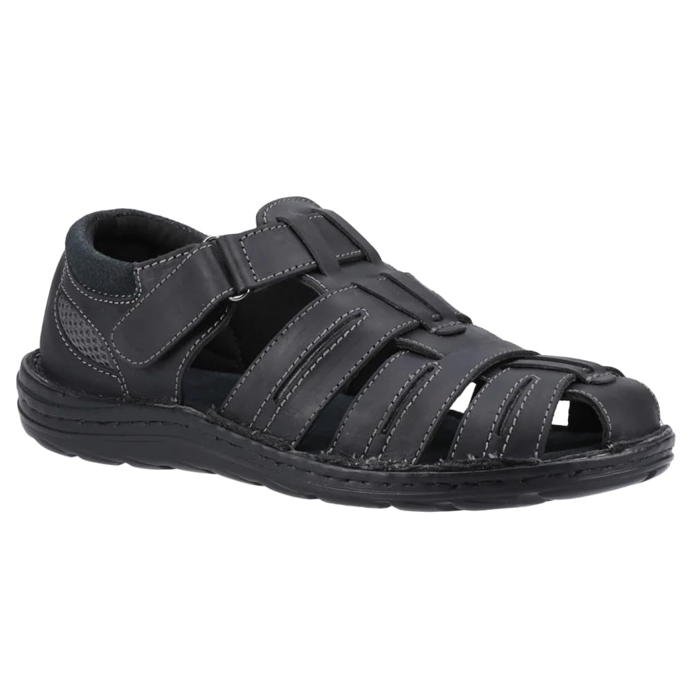Hush Puppies Male Albert Fisherman Sandal, Black, 6