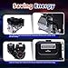 7.5hp 4 Stroke Gas Engine, 210cc Horizontal Shaft Go Kart Engine with Air Cooling and Silencer, Petrol Engine Mini Bike Engine for Go Karts Lawnmowers, Recoil/Electric Start