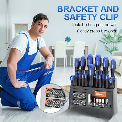 40-Piece Magnetic Screwdriver Set with Case | High Torque Steel Blades | for DIY Enthusiasts