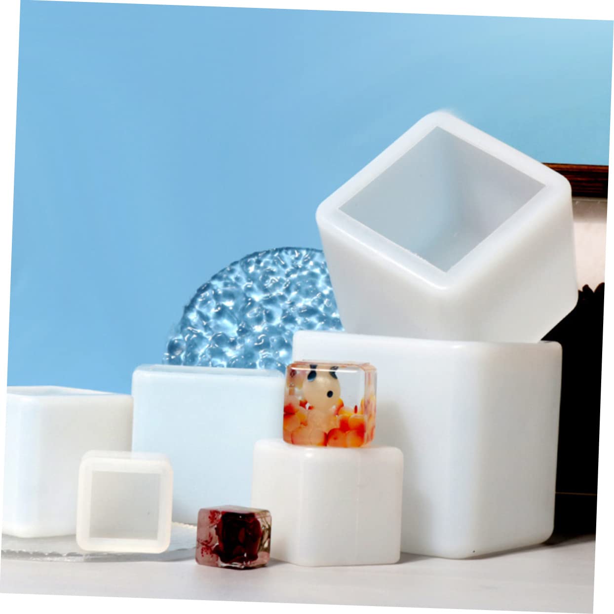 SEWACC 15pièces Moules Silicone pour Cube Moulage Art Décorations Et Outils De Fabrication Artisanale