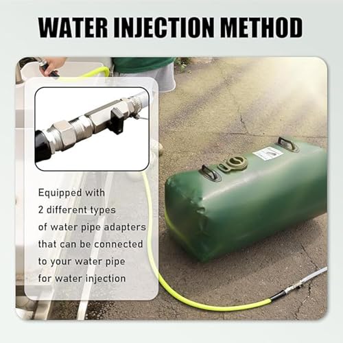 Récipient d'eau pliable en PVC de grande capacité pour le camping - 6