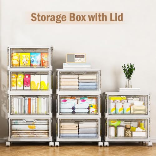 Image of 28L Storage Boxes with Lid,Plastic