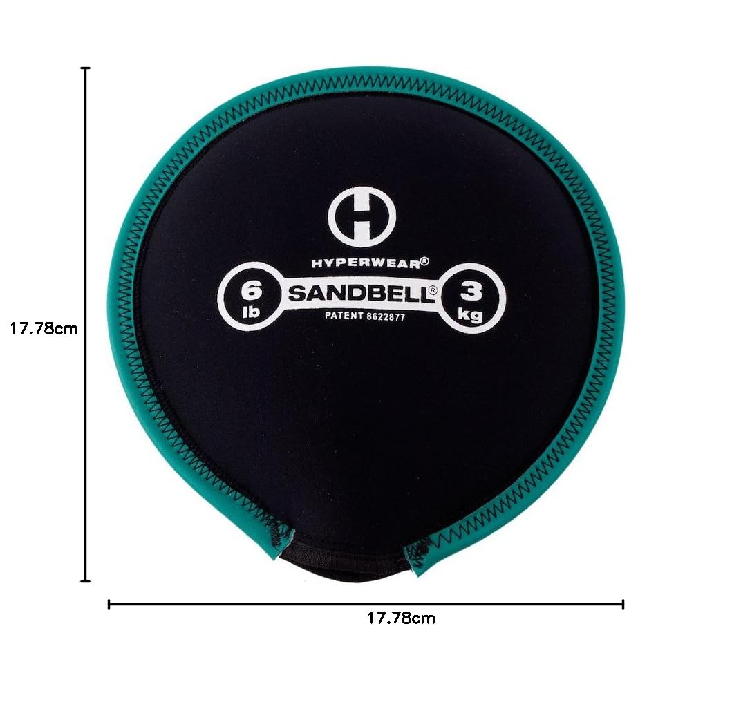 HYPERWEAR SandBell Fitness Sandsäcke für Fitnesstraining wie Hanteln, Kettlebell, Core Bag, Slam Ball, Wall Ball, Medizinball und mehr - Größen 1kg -23kg