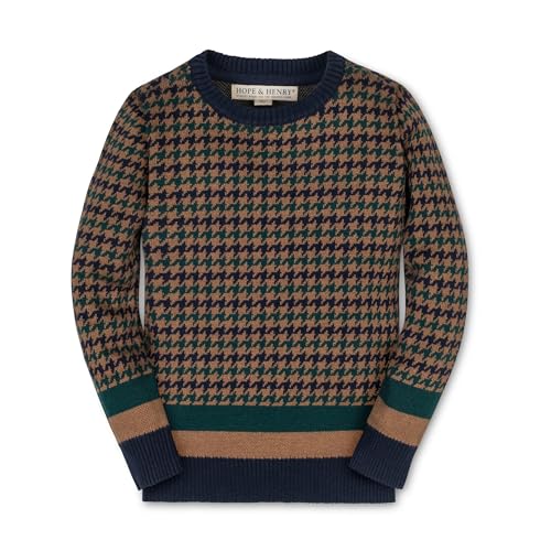 Image of Hope & Henry Boys' Long Sleeve Crew Neck Pullover Sweater