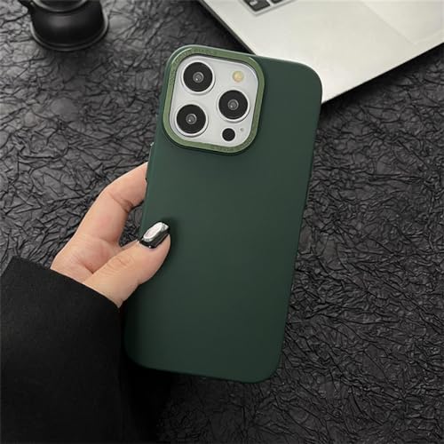 Coque de téléphone iPhone 14 Pro antichoc vert foncé rigide