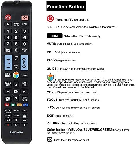 Image of EHOP RM-D1078 Universal Remote Control Compatible for Samsung