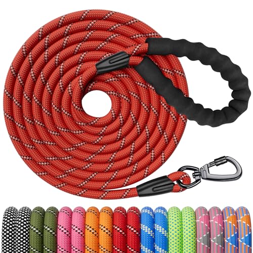 Kdsvakd Rope Dog Lead, Strong Dog Lead With Swivel Lockable Hook And Soft Padded Handle, Durable Dog Leash for Puppy Small