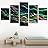 SIGNWIN 5 Panel Canvas Wall Art Abstract Closeup Colorful Digital Art Lights for Home Decorations Ready to Hang - 60"x32"x5 Panels