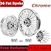 TOFR 21x3.5 16x5.5 Chrome Front Rear Wheels Rims Tubeless Fat King Spokes For Harley Softail FXST Standard FXSTC Custom Night Train Springer 2006-2010 FatBoy 2007-2020 Deuce 2000-2008