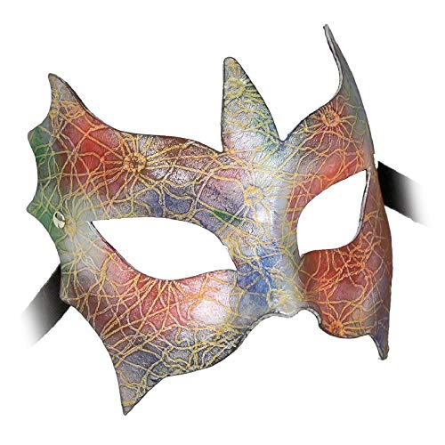 Unisex Italian Made Venetian Mask Metallic (Multi)