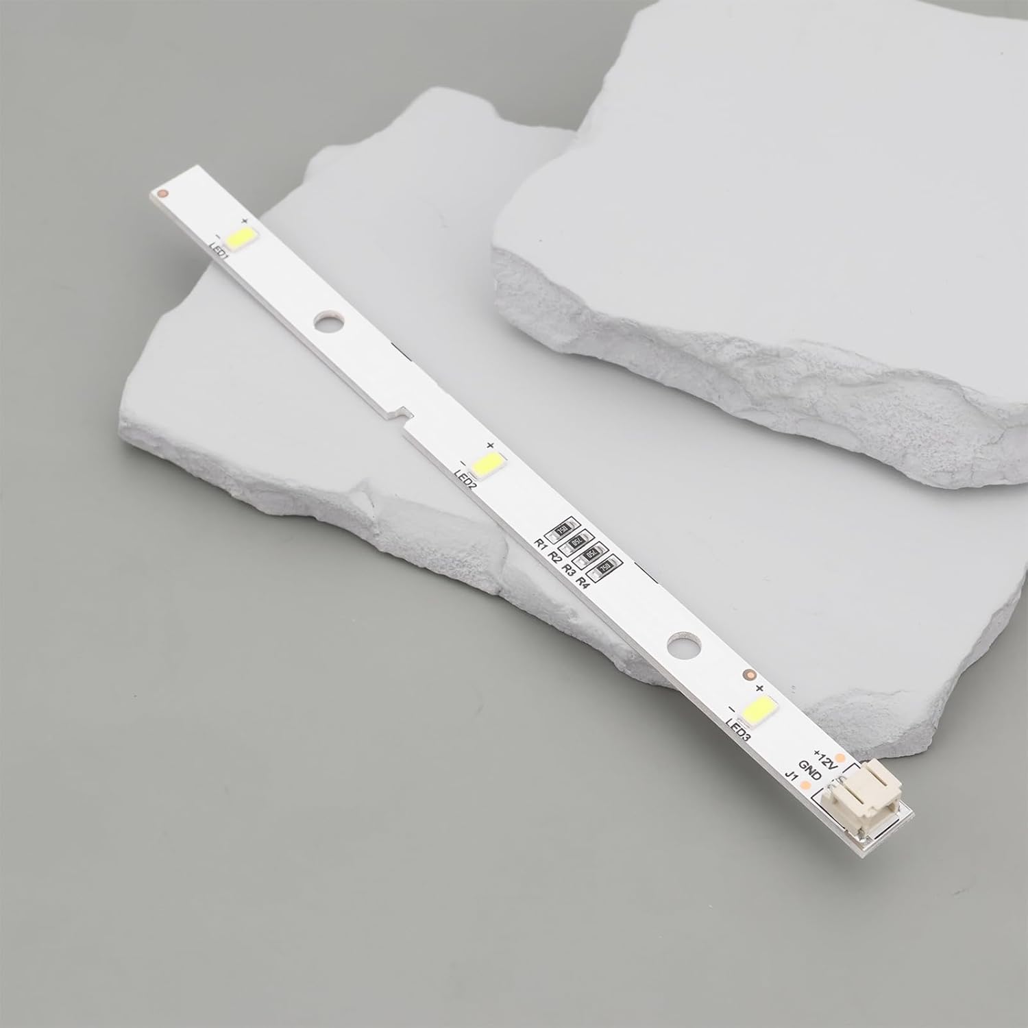 eMagTech 2Pcs LED Strip Light PCB Compatible with Kenwood 1629348 Compatible with Rongsheng 12V Fridge Freezer Illumination Board