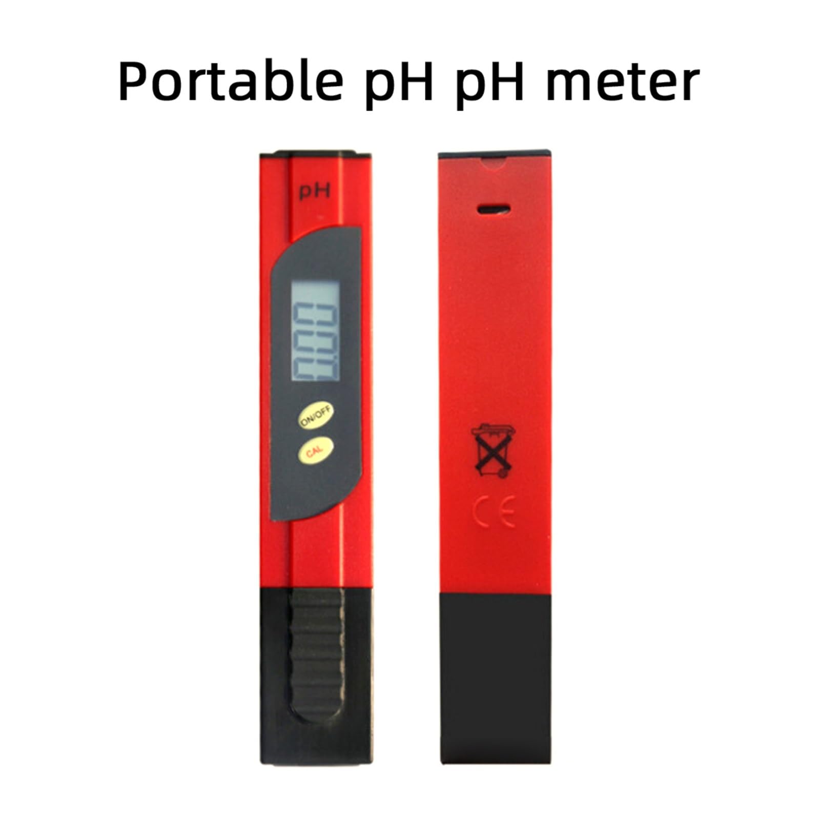 Misuratore di PH 0,01 Alta Precisione for Tester qualità Acqua con Intervallo Misurazione 0-14 Adatto for Acquario Piscina Rilevamento Rapido E Preciso(Red And Yellow)