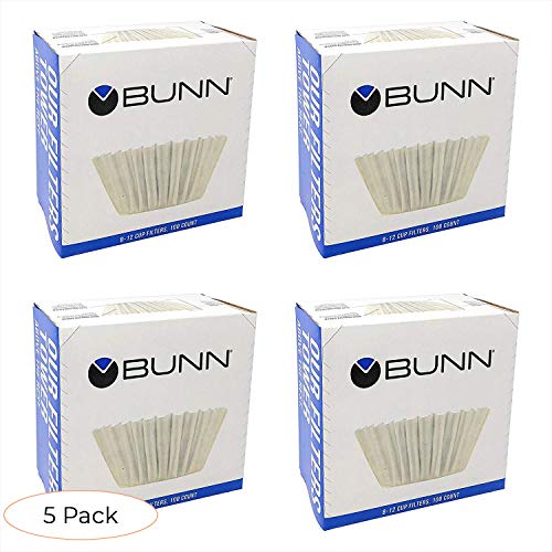 Bunn BCF100 BCF100-B 100-Count Basket Filter (Pack Of 4),White, 4 (Pack 5)