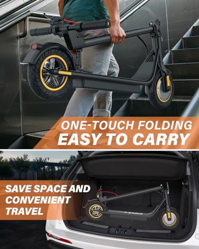 DXH Electric Scooter for Adult – 500W Motor, Max 21 Miles