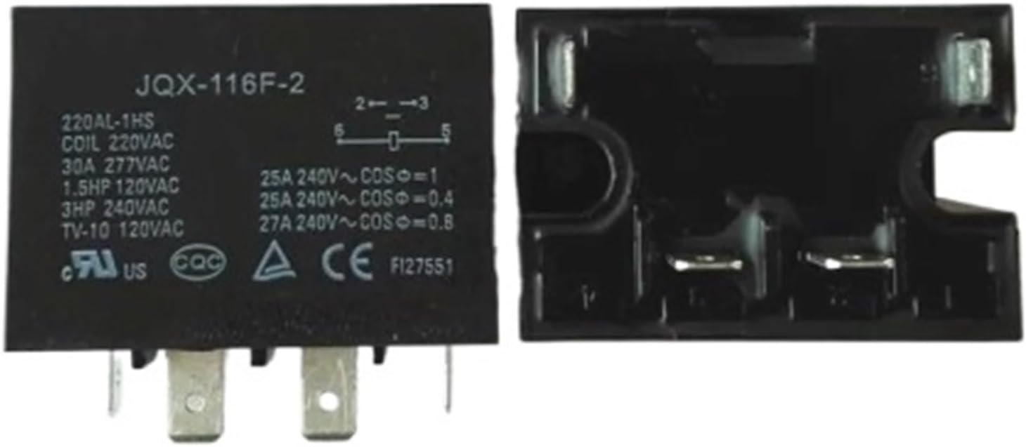 220V Relay JQX-116F-2 220AL-1HS 220VAC JQX-116F-2-220AL-1HS 220VAC JQX-116F-2-220AL-1HS-220VAC 220V AC220V 30A 277VAC 4PIN(5PCS)