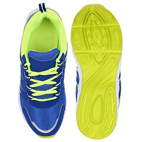 Buy AXONZA Men's Running Sports ShoesUK/India 6 Blue Green at Amazon.in