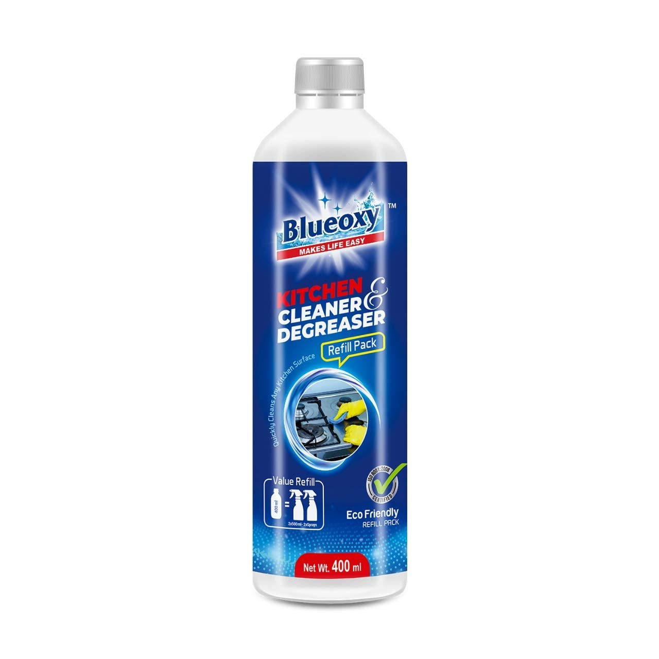BLUEOXY Kitchen Cleaner & Degreaser Refill Pack Kitchen Grease