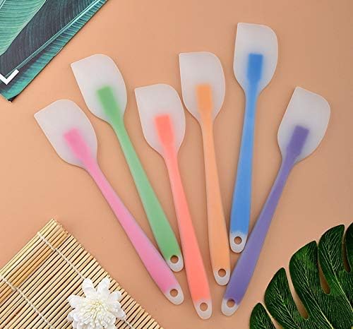 Zollyss Silicone Spatulas Heat Resistant Flexible Spatula 450F with Stainless Steel Core - FDA Grade Premium Kitchen Utensils with Good Grip 27 cm, 1 Pc (Random Color) 1