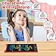 LCD Schreibtafel Kinder 12 Zoll,cimetech Zaubertafel mit Stift, Elastisches Seil, Augenschutz Maltafel mit Sperr-& Löschfunktion Weihnachten Kinder Geschenke Spielzeug 3 4 5 6 7 8 jahre Mädchen Junge