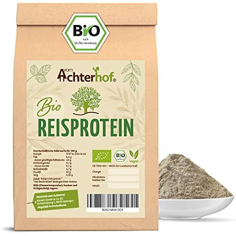 Reisprotein BIO | 250g | 83% Proteinanteil | Veganes Proteinpulver | Glutenfrei | direkt vom Achterhof Cover