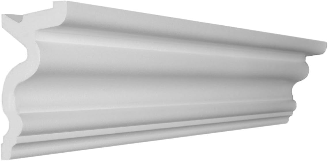 Creative Crown | 64 Ft of 3.5" Duncan Foam Crown Molding kit W/precut Corners 4 Inside & 1 Out (Made in USA - Available in 5 Other Styles and Sizes)