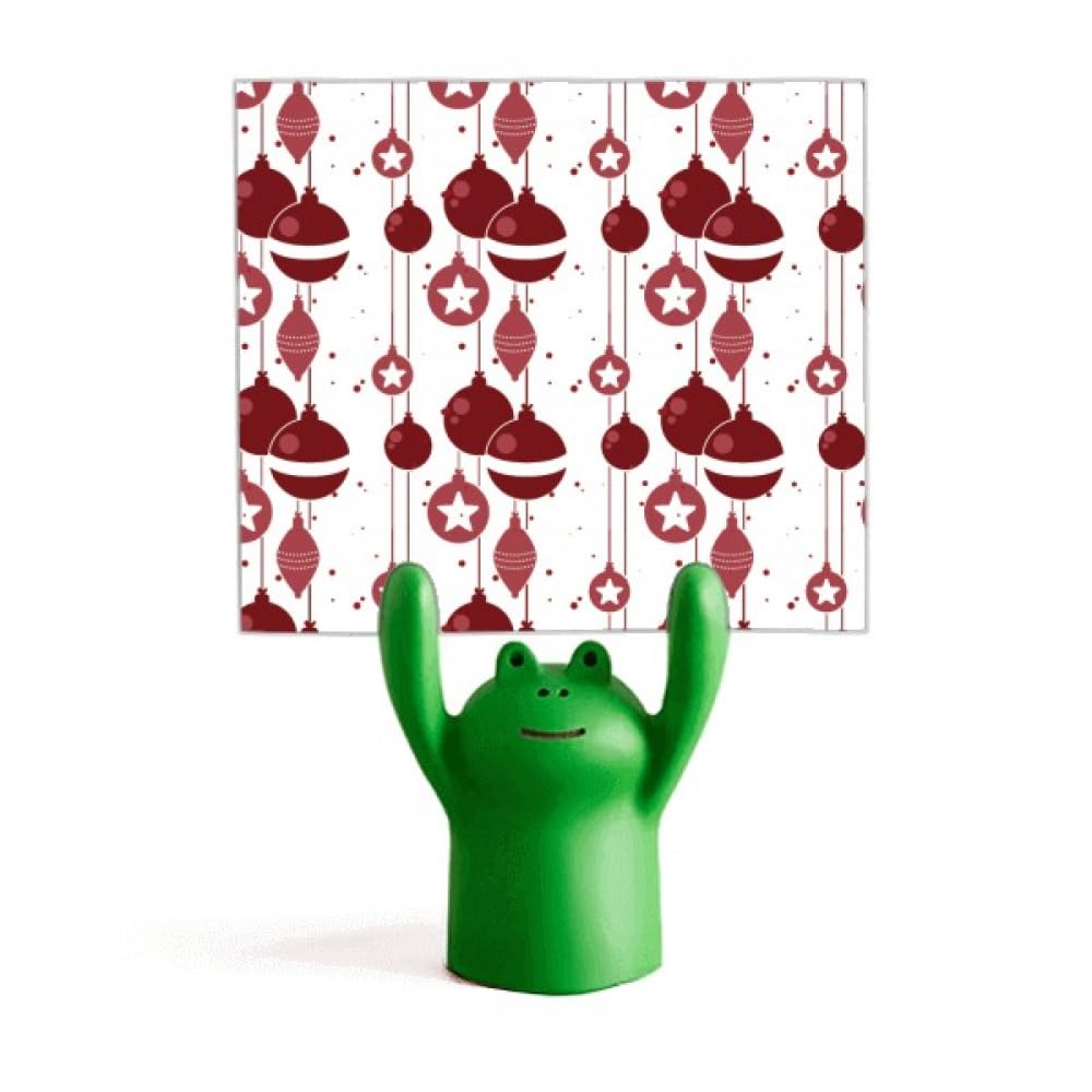 Support de mémo grenouille rouge et blanc pour bureau - 4
