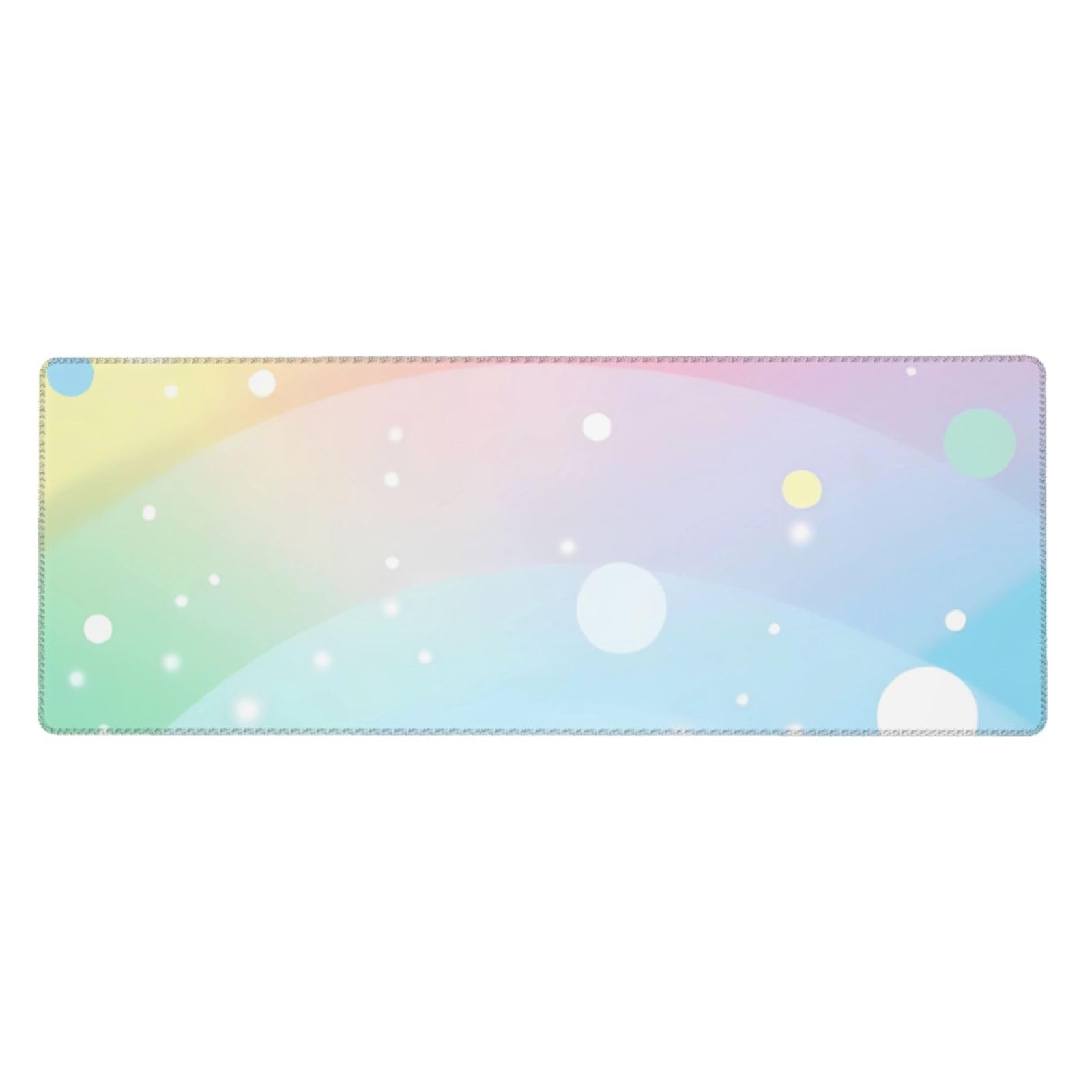 Tapis de souris grand format antidérapant à pois pour ordinateur - 8