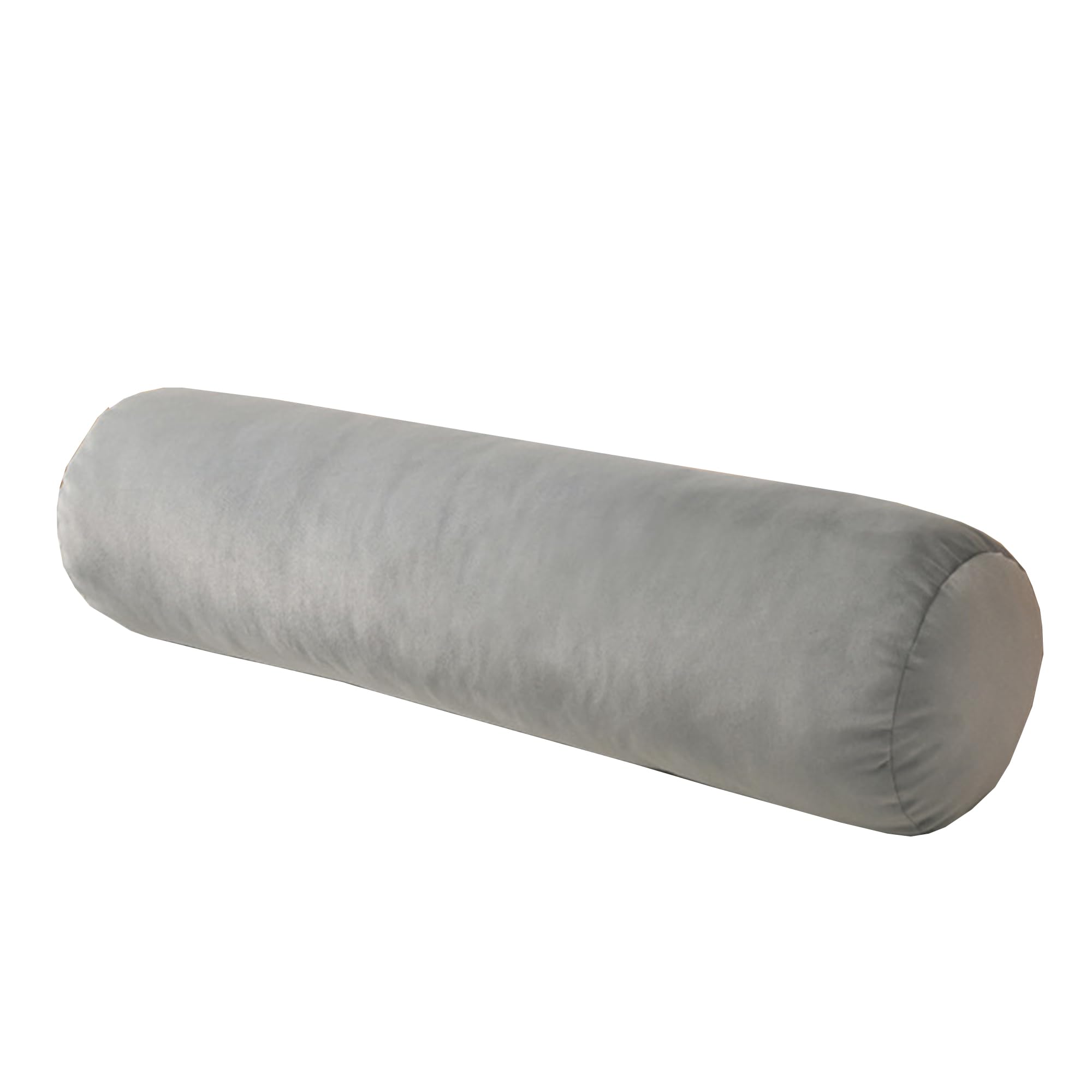 Coussin de soutien du cou, coussin cervical en rouleau - Coussin lombaire pour canapé/lit/canapé, lit, coussin de soutien dorsal, coussin de tête de lit (90 x 25 cm, gris)