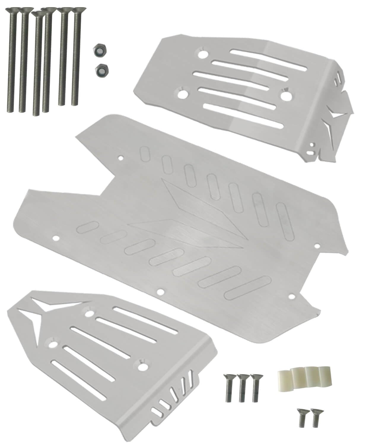 Amazon.com: RCMYou Stainless Steel Front Center Rear Chassis Armor