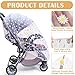 Baby Stroller Mosquito Net (2 Pack) - Durable Mesh Protection for Bassinets, Cradles, Playards, Pack N Plays & Portable Mini Cribs | Breathable Universal Fit Insect Barrier (Black + Daisy)